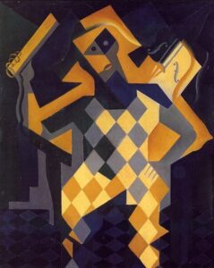 Harlequin with Violin by Juan Gris, hand-painted oil painting reproduction