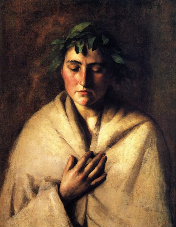Harry with a Crown of Leaves by Joseph Decker, hand-painted oil painting reproduction