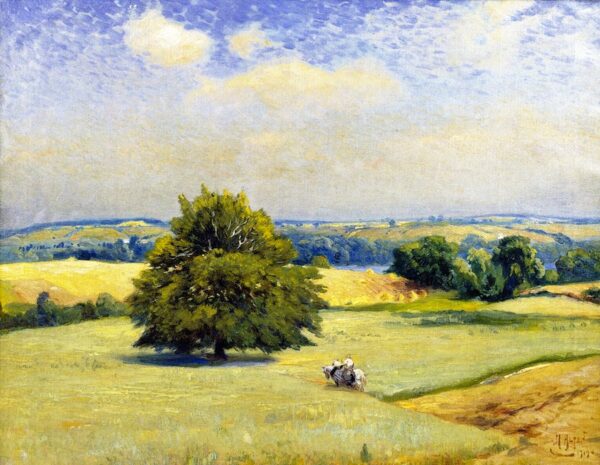 Harvest Fields by Mathias J Alten, hand-painted oil painting reproduction