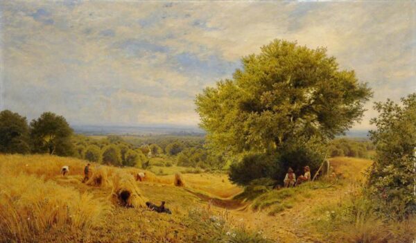 Harvest Time by John Clayton Adams, hand-painted oil painting reproduction