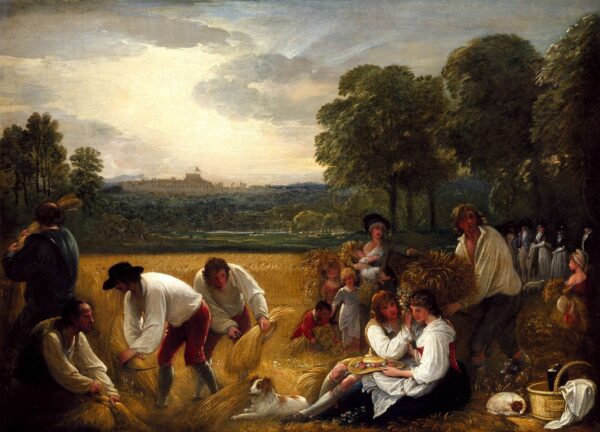Harvesting at Windsor by Benjamin West, hand-painted oil painting reproduction