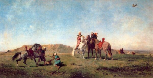 Hawking in Algeria by Fromentin, hand-painted oil painting reproduction