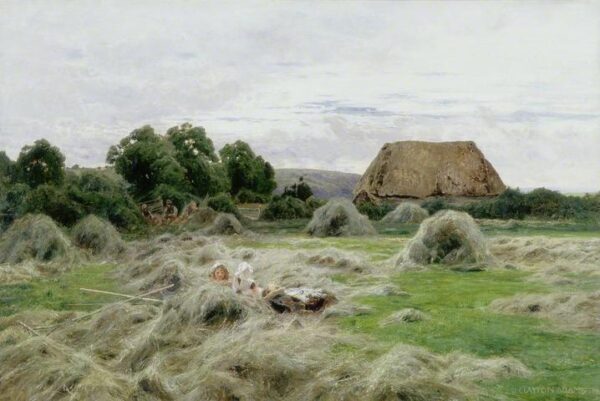 Hay Field by John Clayton Adams, hand-painted oil painting reproduction