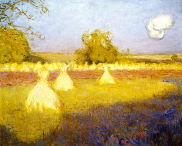 Hayfield France by Charles Conder, hand-painted oil painting reproduction