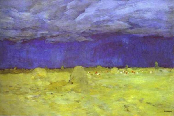 Haymaking II by Isaac Levitan, hand-painted oil painting reproduction