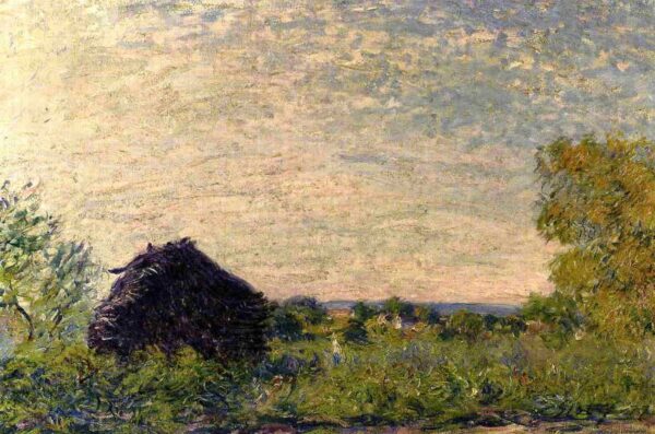 Haystack by Alfred Sisley, hand-painted oil painting reproduction