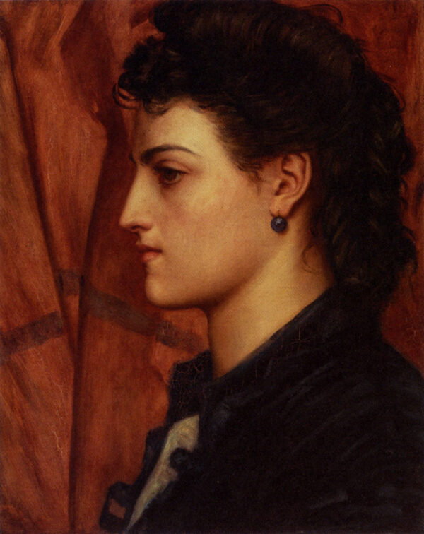 Head Of An Italian Girl by Valentine Cameron Prinsep, hand-painted oil painting reproduction