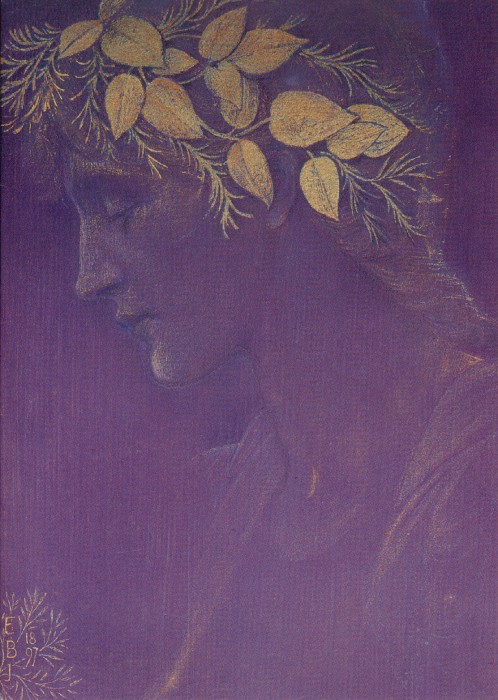 Head of a Girl by Edward Burne-Jones, hand-painted oil reproduction