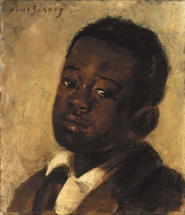 Head of a Negro Boy by Alice Pike Barney, hand-painted oil painting reproduction