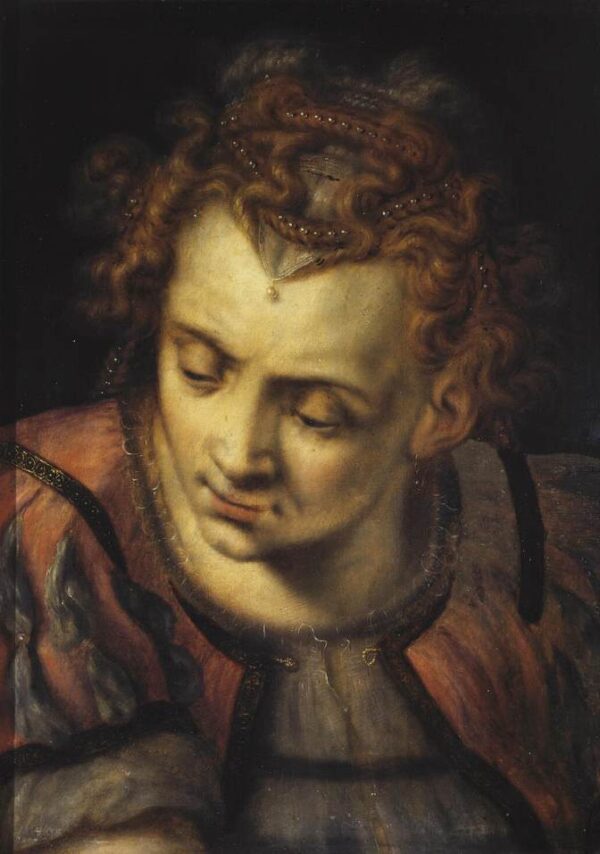 Head of a Woman by Frans Floris, hand-painted oil painting reproduction