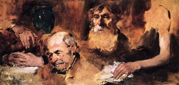 Heads and Hands by Frank Duveneck, hand-painted oil painting reproduction