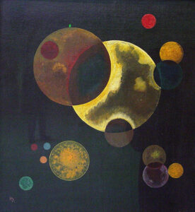 Heavy Circles by Wassily Kandinsky, hand-painted oil painting reproduction