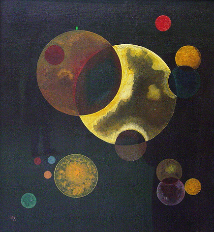 Heavy Circles by Wassily Kandinsky, hand-painted oil reproduction