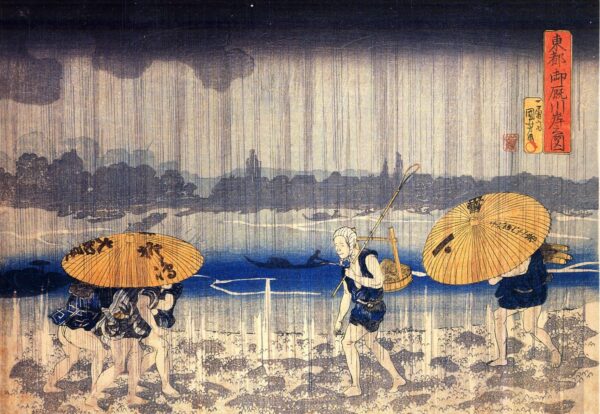 Heavy Rain by Utagawa Kuniyoshi, hand-painted oil painting reproduction