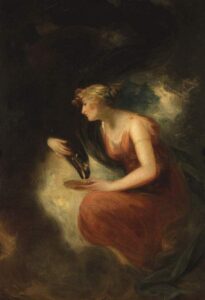 Hebe Feeding Jupiter’s Eagle by Sir William Beechey, hand-painted oil painting reproduction