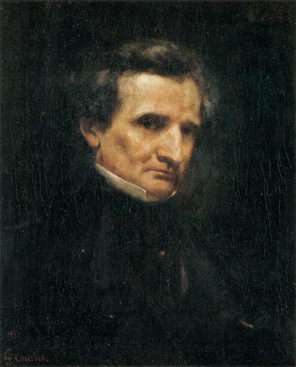 Hector Berlioz by Gustave Courbet, hand-painted oil painting reproduction