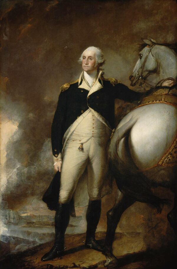 George Washington at Dorchester Heights by Gilbert Stuart, hand-painted oil painting reproduction