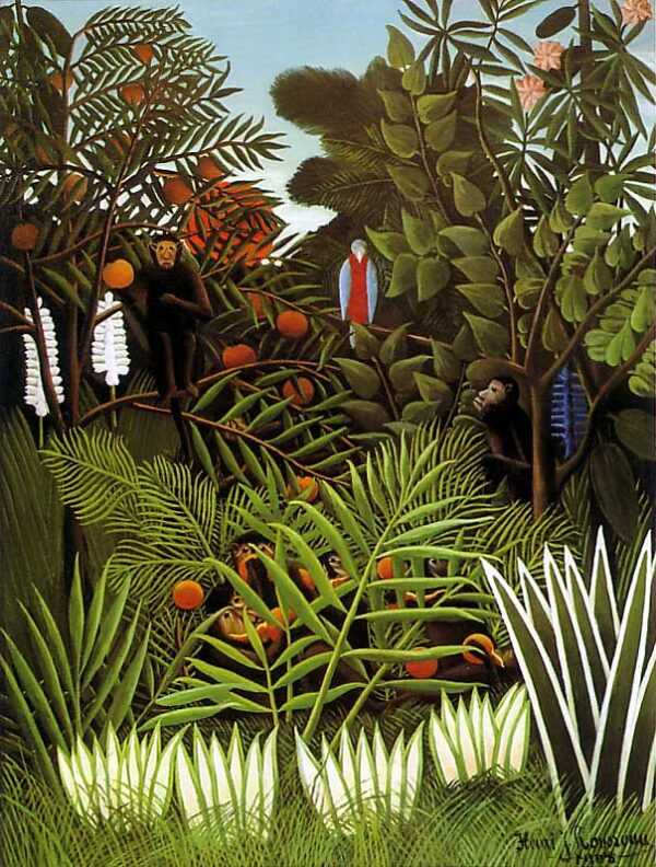 Exotic Landscape by Henri Rousseau, hand-painted oil painting reproduction