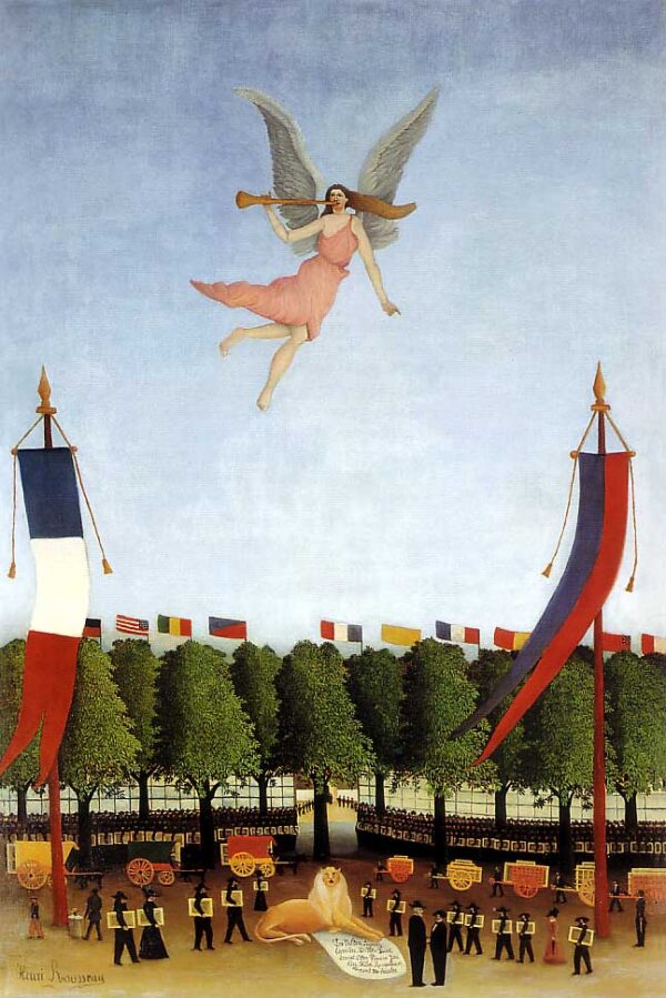 Liberty Inviting Artists to Take Part in the 22nd Exhibition by Henri Rousseau, hand-painted oil painting reproduction