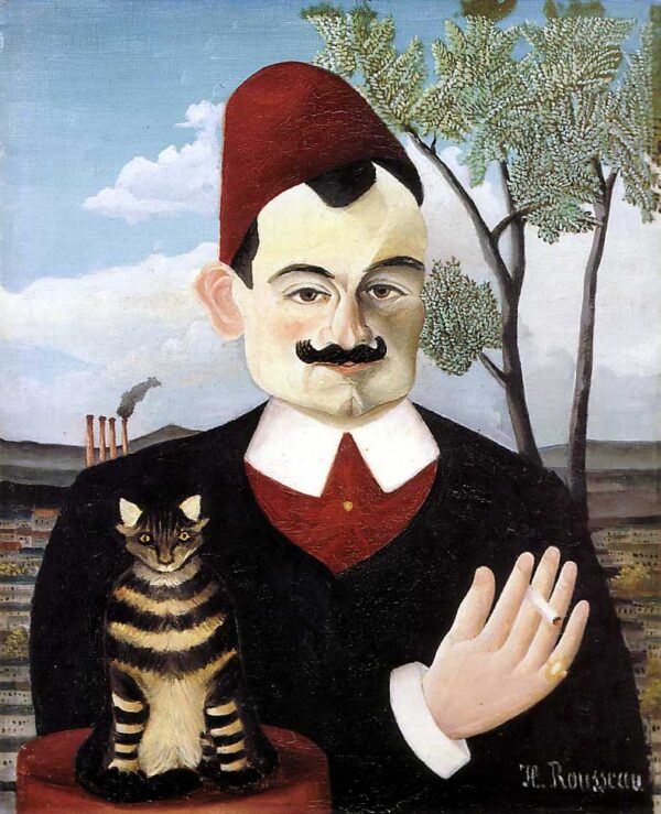 Portrait of Pierre Loti by Henri Rousseau, hand-painted oil painting reproduction