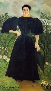 Portrait Of woman Black by Henri Rousseau, hand-painted oil painting reproduction