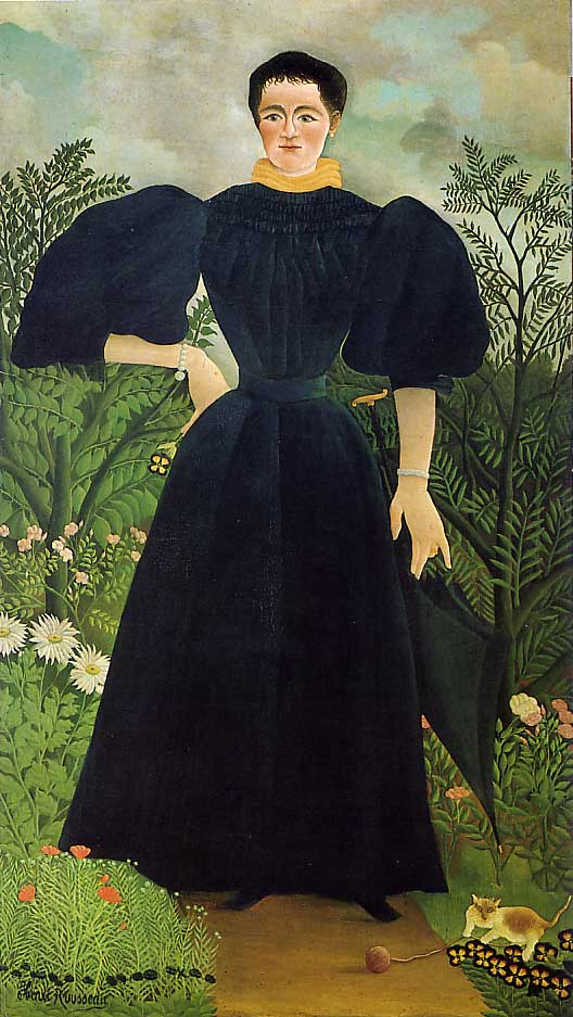 Portrait Of woman Black by Henri Rousseau, hand-painted oil reproduction
