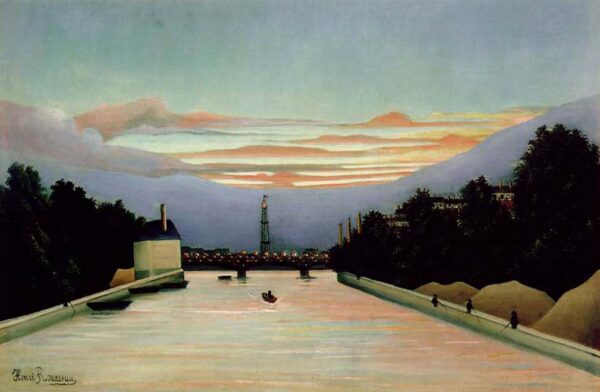 The Eiffel Tower by Henri Rousseau, hand-painted oil painting reproduction
