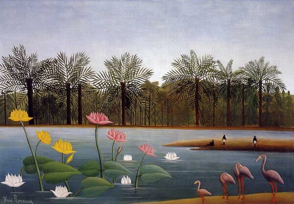 The Flamingoes by Henri Rousseau, hand-painted oil painting reproduction