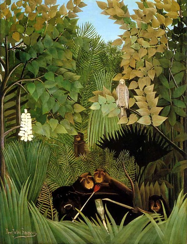 The Merry Jesters by Henri Rousseau, hand-painted oil painting reproduction