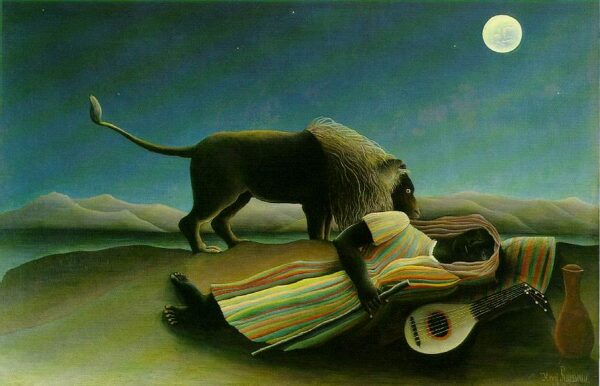 The Sleeping Gypsy by Henri Rousseau, hand-painted oil painting reproduction