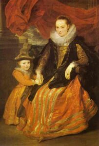 Portrait of Susanna Fourment and Her Daughter by Sir Anthony van Dyck, hand-painted oil painting reproduction