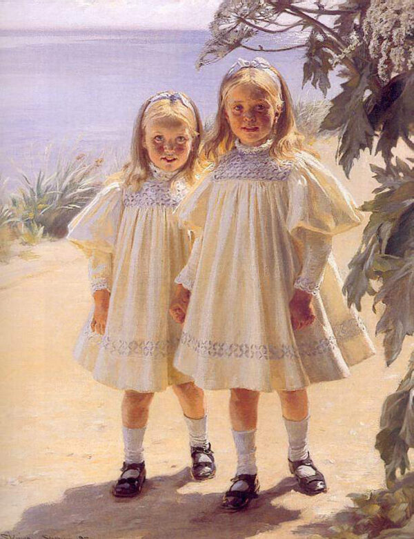 Hermanas Bentzon by Peder Severin Krøyer, hand-painted oil painting reproduction