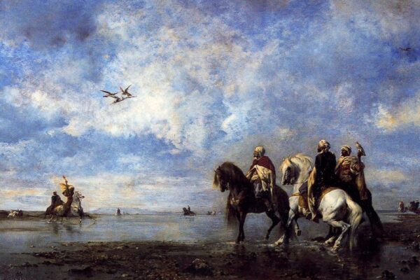 Heron Hunting by Fromentin, hand-painted oil painting reproduction