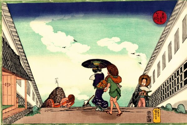 High Noon at Kasumigaseki by Utagawa Kuniyoshi, hand-painted oil painting reproduction
