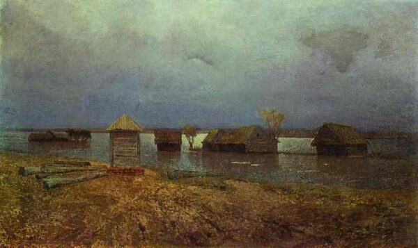 High Waters by Isaac Levitan, hand-painted oil painting reproduction
