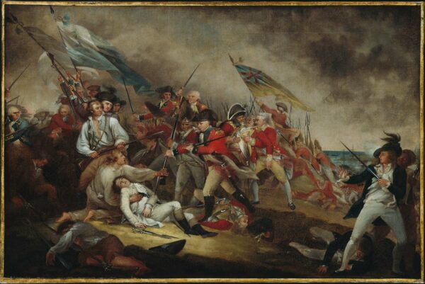 The Death of General Warren at the Battle of Bunker Hill by John Trumbull, hand-painted oil painting reproduction