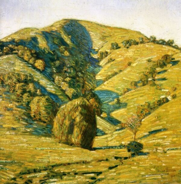 Hill of the Sun, San Anselmo, California by Frederick Childe Hassam, hand-painted oil painting reproduction