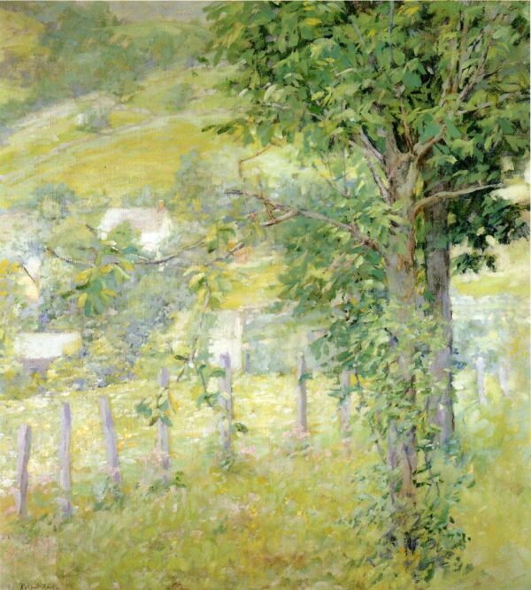 Hillside in Summer by Robert Reid, hand-painted oil painting reproduction