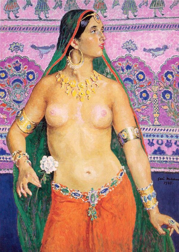 Hindu Dancer by Gari Melchers, hand-painted oil painting reproduction