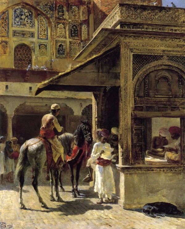 Hindu Merchants by Edwin Lord Weeks, hand-painted oil painting reproduction