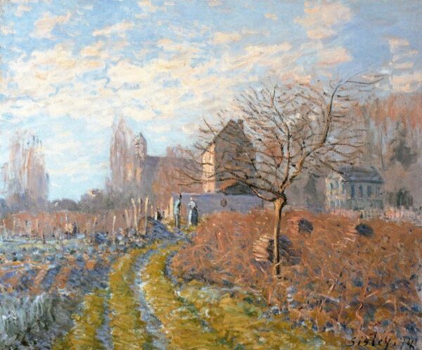 Hoar Frost – St. Martin’s Summer by Alfred Sisley, hand-painted oil painting reproduction