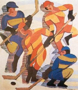 Hockey Players by Ernst Ludwig Kirchner, hand-painted oil painting reproduction