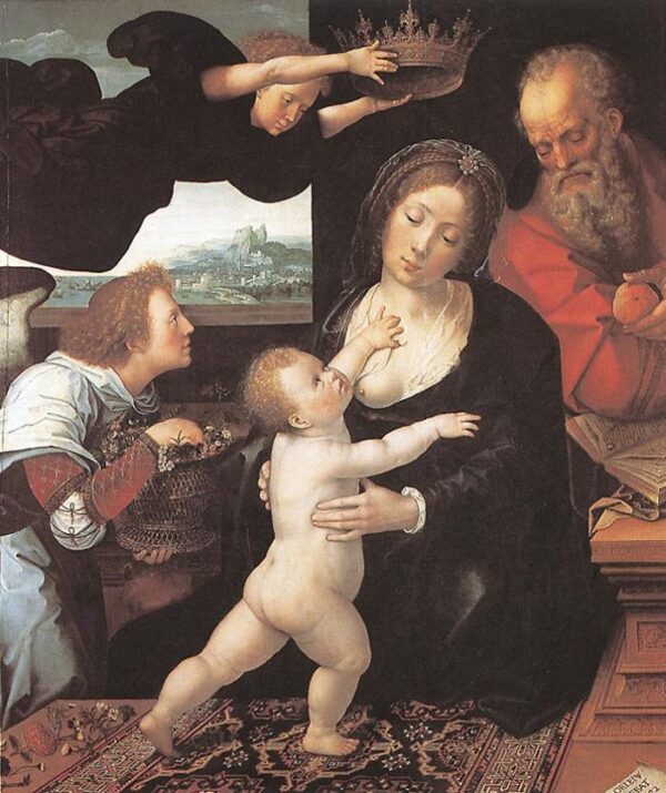 Holy Family by Bernaert van Orley, hand-painted oil painting reproduction