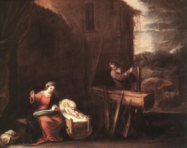 Holy Family by José Antolínez, hand-painted oil painting reproduction
