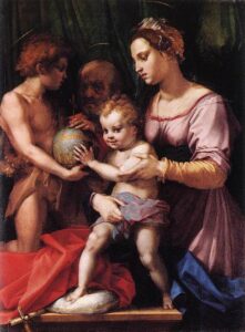 Holy Family (Borgherini) by Andrea del Sarto, hand-painted oil painting reproduction