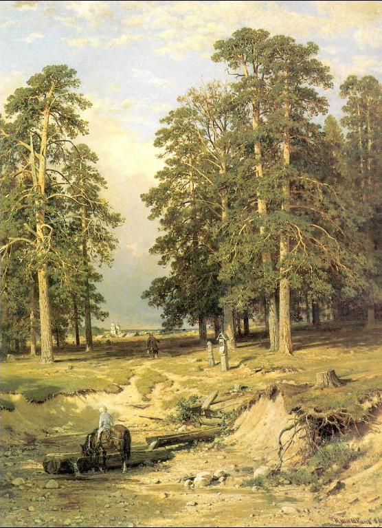 Holy Spring near Elabuga by Ivan Shishkin, hand-painted oil reproduction