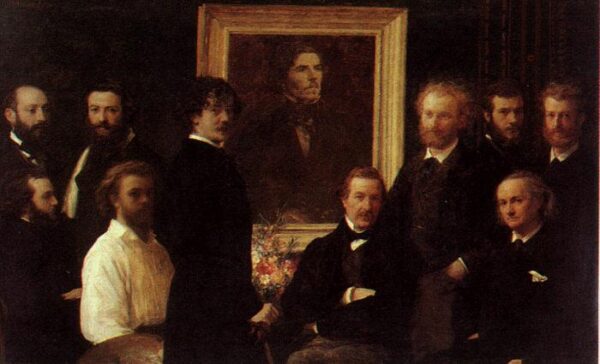 Homage to Delacroix by Henri Fantin-Latour, hand-painted oil painting reproduction