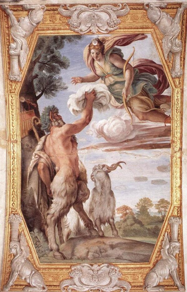 Homage to Diana by Annibale Carracci, hand-painted oil painting reproduction