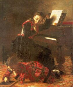 Home Scene by Thomas Eakins, hand-painted oil painting reproduction