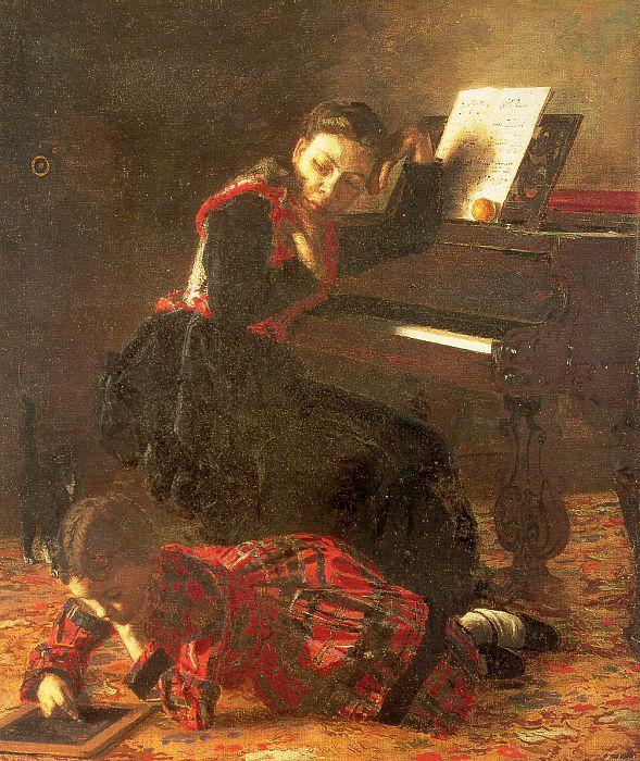 Home Scene by Thomas Eakins, hand-painted oil reproduction